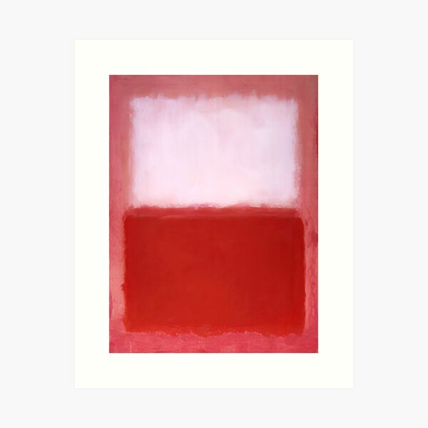 Item preview, Mark Rothko - White Over Red - 1957 designed and sold by 4syntart.