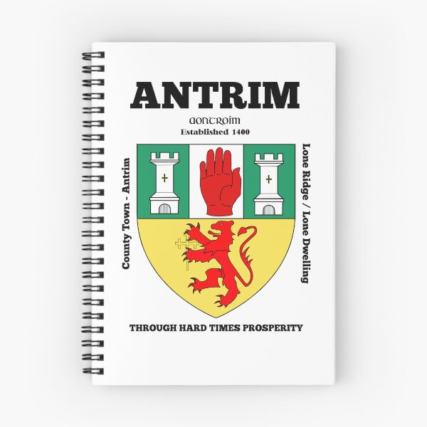 Artikelvorschau, Wappen der Grafschaft Antrim, Irland – Übersetzung & mehr entworfen und verkauft von REAL IRISH GIFTS.