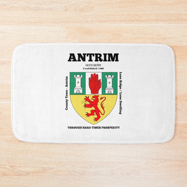 Artikelvorschau, Wappen der Grafschaft Antrim, Irland – Übersetzung & mehr entworfen und verkauft von REAL IRISH GIFTS.
