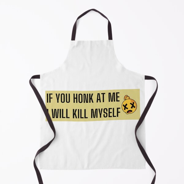 Item preview, If You Honk At Me I Will Kill Myself, Funny Meme Bumper Sticker designed and sold by Lily Lola.