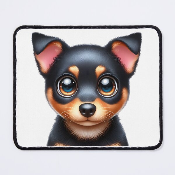 Item preview, Cute Lancashire Heeler Puppy with Big Eyes designed and sold by Delamoon.