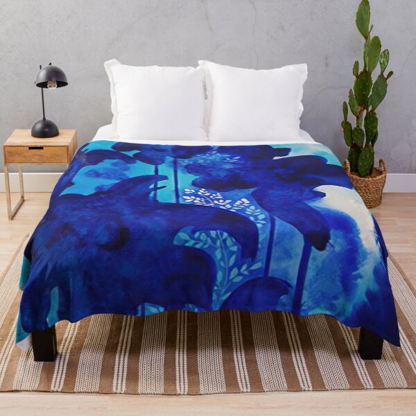Item preview, Eyvind Earle - Blue Floral designed and sold by 4syntart.