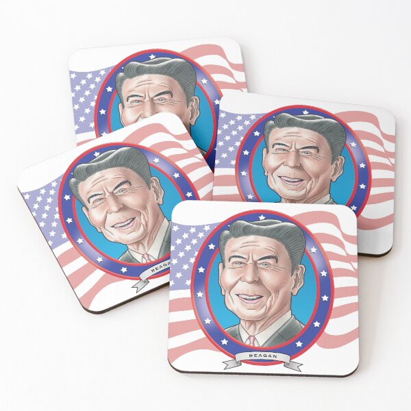 Item preview, Ronald Reagan Caricature designed and sold by FunFaces.