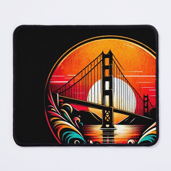 Item preview, Golden Gate Bridge San Francisco Retro Design designed and sold by RedDesignSyc.