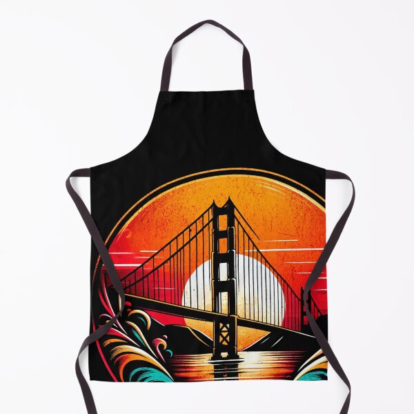 Item preview, Golden Gate Bridge San Francisco Retro Design designed and sold by RedDesignSyc.