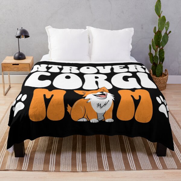 Item preview, Introvert corgi mom dog pet typography text | Morcaworks designed and sold by Morcawork.