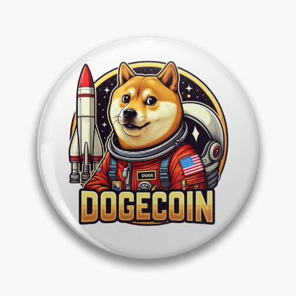 Item preview, Dogecoin To The Moon Rocket  designed and sold by GalaxyGraffiti.