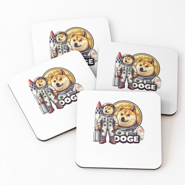 Item preview, Dogecoin To The Moon Rocket  designed and sold by GalaxyGraffiti.