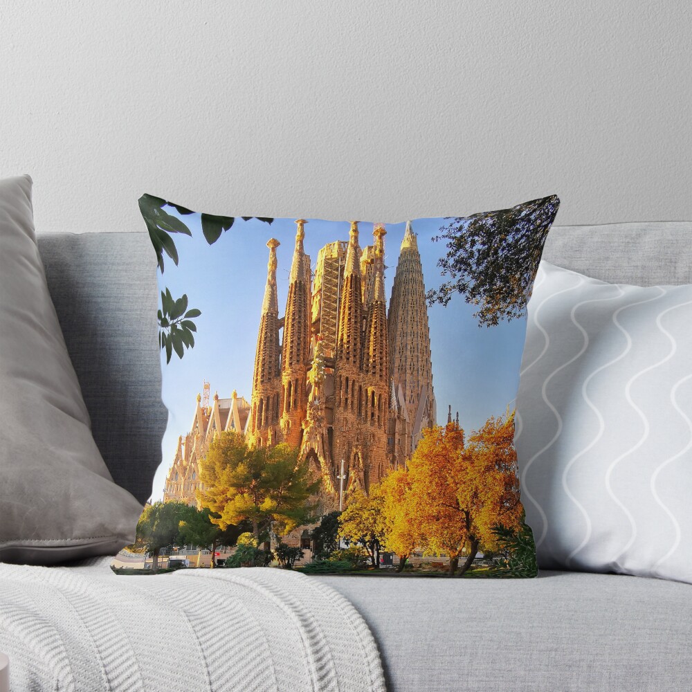 Item preview, Throw Pillow designed and sold by BarcelonaGifts.