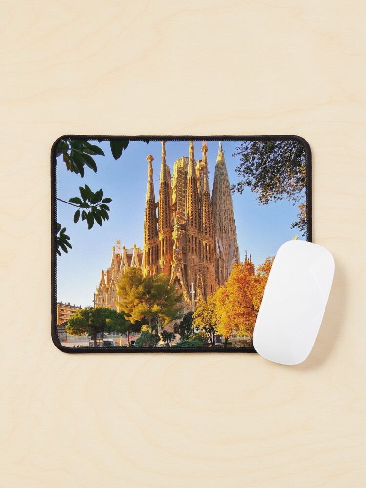 Thumbnail 1 of 5, Mouse Pad, La Sagrada Familia in Barcelona designed and sold by BarcelonaGifts.