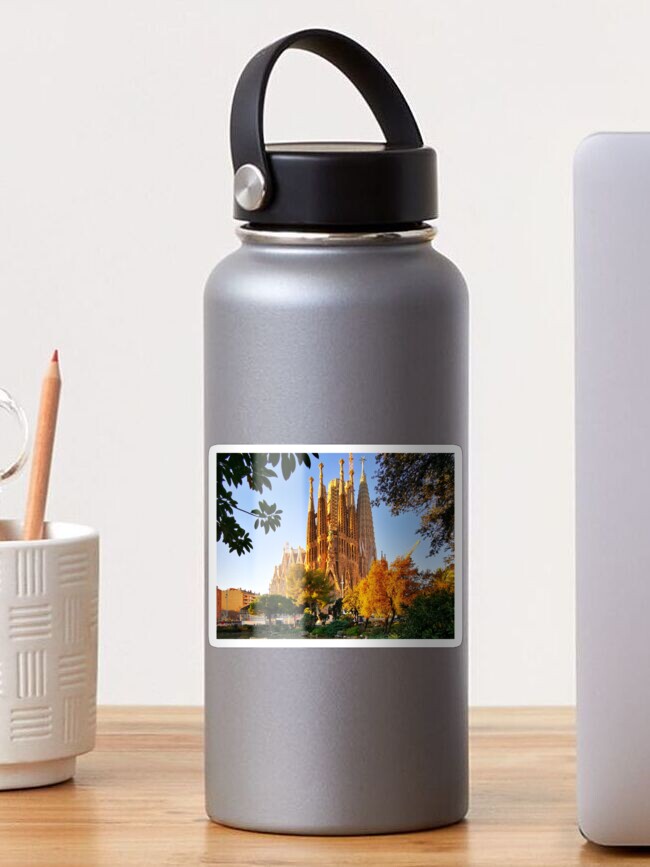 Thumbnail 1 of 3, Sticker, La Sagrada Familia in Barcelona designed and sold by BarcelonaGifts.