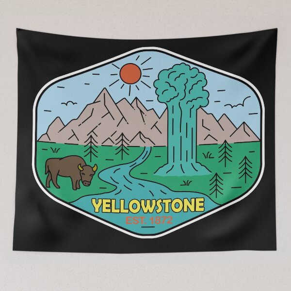 Item preview, Yellowstone National Park-Vintage designed and sold by Nature-spirit.