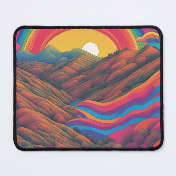 Item preview, Psychodelic Sunrise Modern View designed and sold by CyberArtistOne.
