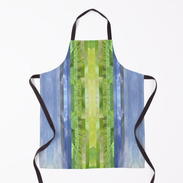 Item preview, Sky Leaf Mirror Photo Stripes - Abstract Gradient - Nature Photography - Blue Green Abstract Cloudy Skies and Botanicals designed and sold by SageFolio.