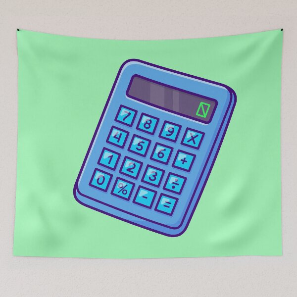 Item preview, Floating Calculator: Vector Cartoon Icon for Educational Creativity" designed and sold by hjian8219.