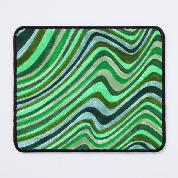Item preview, Psychedelic Wave of Green Stripes designed and sold by inklets.