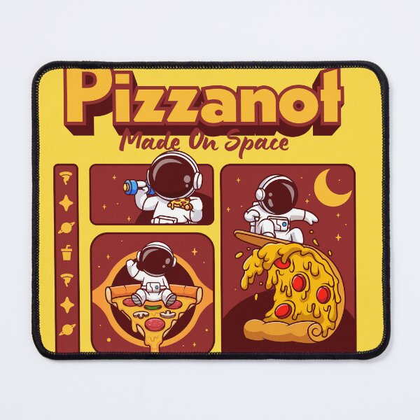 Item preview, Cute Astronaut Pizza Adventure: Vector Cartoon Icon for Cosmic Cravings designed and sold by hjian8219.