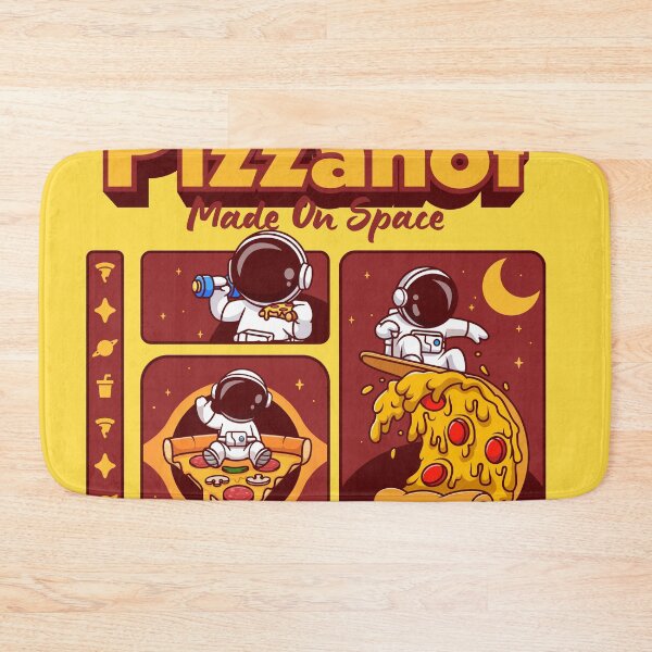 Item preview, Cute Astronaut Pizza Adventure: Vector Cartoon Icon for Cosmic Cravings designed and sold by hjian8219.