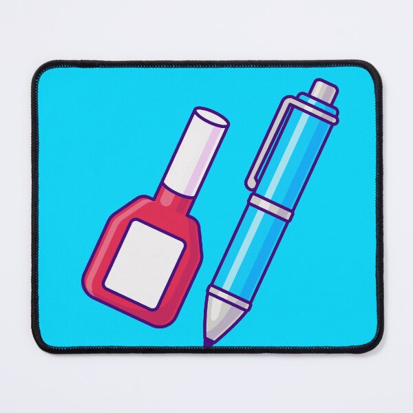 Item preview, Creative Corrections: Cartoon Vector Icon of Pen & Correction Fluid designed and sold by hjian8219.