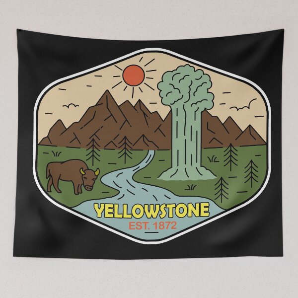 Item preview, Yellowstone National Park-Vintage designed and sold by Nature-spirit.