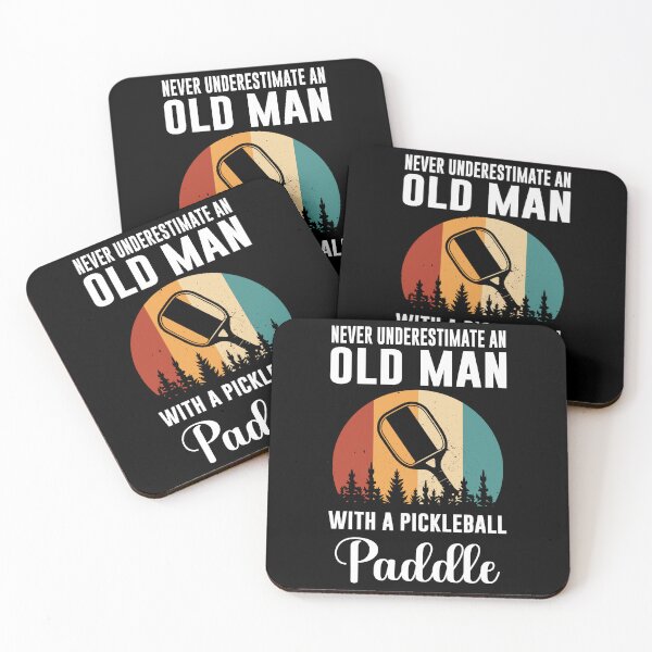 Item preview, Never Underestimate Pickleball Old Man designed and sold by ArabCorner.