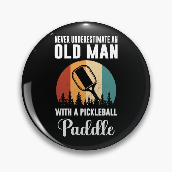 Item preview, Never Underestimate Pickleball Old Man designed and sold by ArabCorner.
