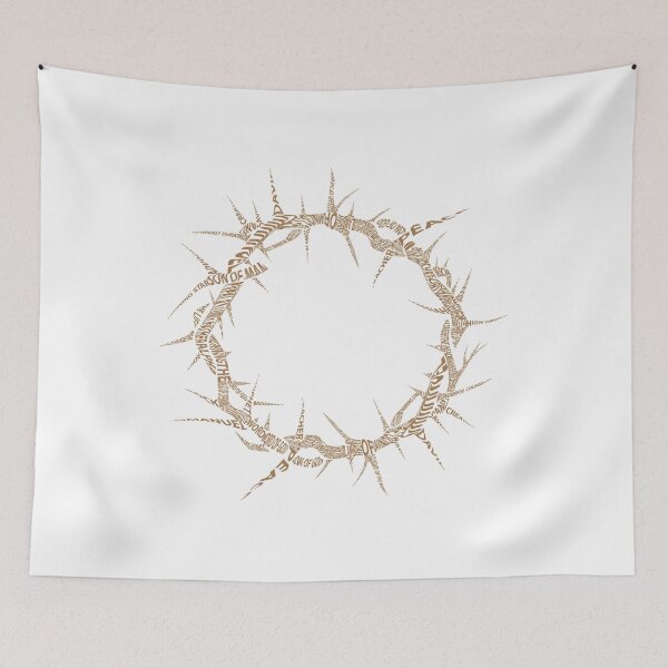 Item preview, horns of Devotion: Jesus Name Crown Tee designed and sold by clevercraft58.
