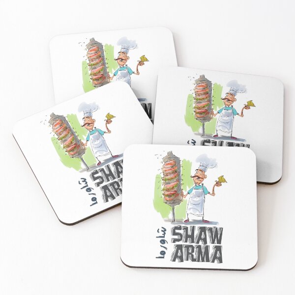 Item preview, A Dash of Shawarma Grill Humor for Shawerma Addict- شاورما لحمة شاورما جاج يا معلم designed and sold by FUNqoosh.