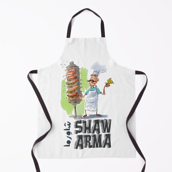 Item preview, A Dash of Shawarma Grill Humor for Shawerma Addict- شاورما لحمة شاورما جاج يا معلم designed and sold by FUNqoosh.