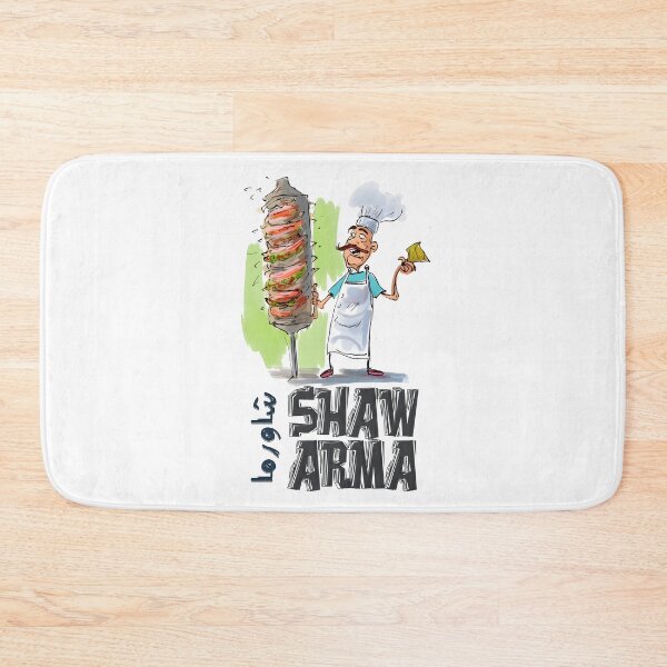 Item preview, A Dash of Shawarma Grill Humor for Shawerma Addict- شاورما لحمة شاورما جاج يا معلم designed and sold by FUNqoosh.