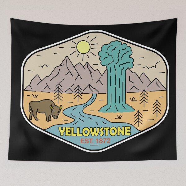 Item preview, Yellowstone National Park-Vintage designed and sold by Nature-spirit.