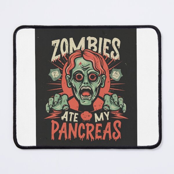 Item preview, Zombies ate my pancreas sticker, T1D Diabetic diabetes awareness, diabetes awareness gift sticker, funny Diabetic gift designed and sold by Footy Frenzy.