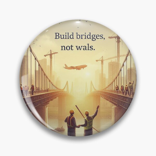 Item preview, Build Bridges, Not Walls designed and sold by MahmodArt.
