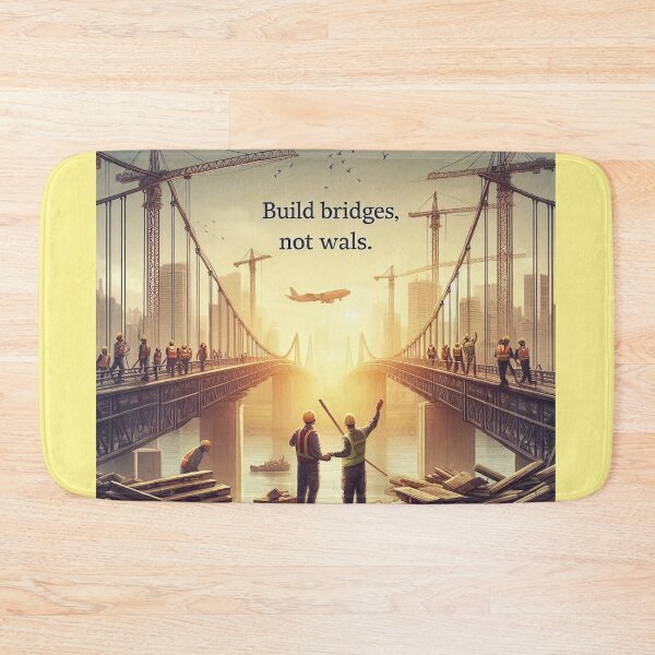 Item preview, Build Bridges, Not Walls designed and sold by MahmodArt.