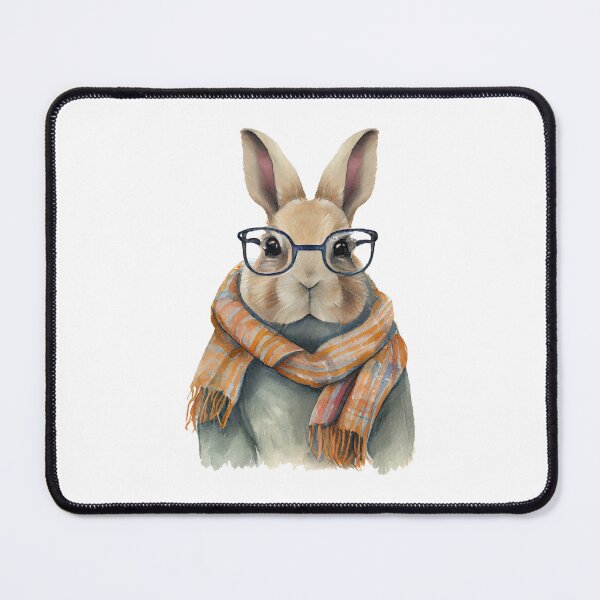 Item preview, Hipster bunny designed and sold by LionessLove.