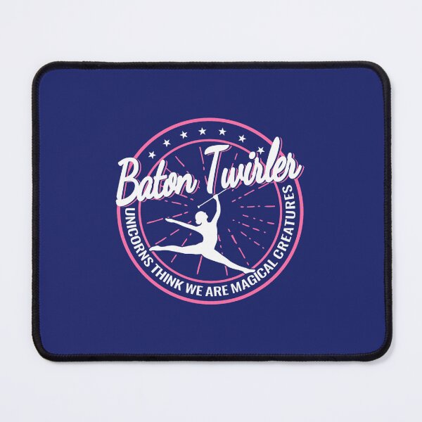 Item preview, Baton Twirling and Unicorns for women girls Baton Twirler designed and sold by caloudiaminart.