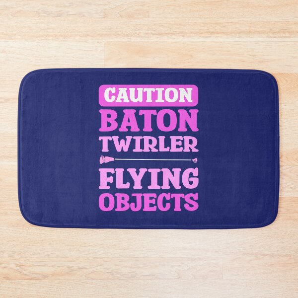 Item preview, Baton Twirling Caution Baton Twirler Flying Objects designed and sold by caloudiaminart.