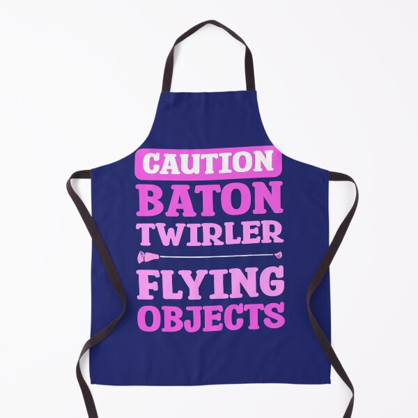 Item preview, Baton Twirling Caution Baton Twirler Flying Objects designed and sold by caloudiaminart.