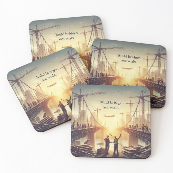 Item preview, Build Bridges, Not Walls designed and sold by MahmodArt.