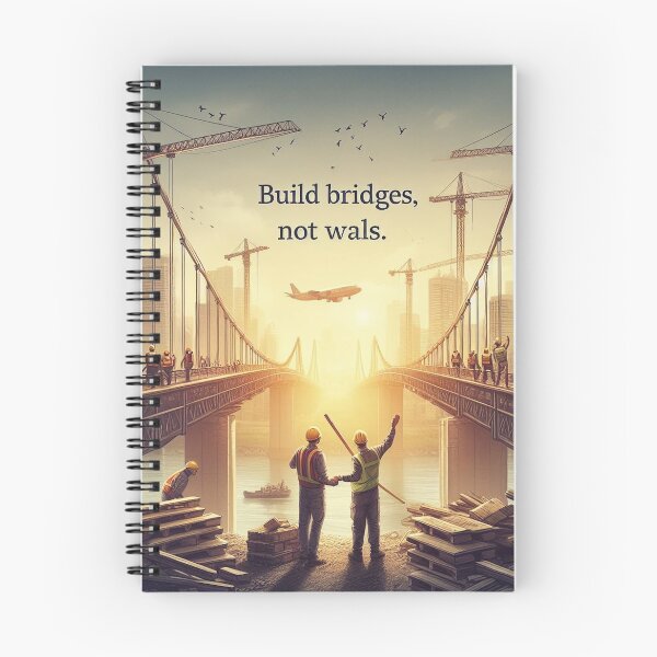 Item preview, Build Bridges, Not Walls designed and sold by MahmodArt.