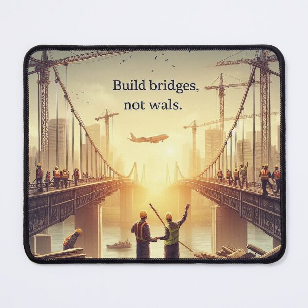 Item preview, Build Bridges, Not Walls designed and sold by MahmodArt.