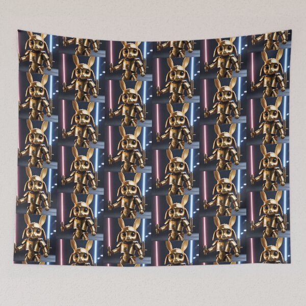 Item preview, Robot Rabbit is training to fight. designed and sold by BotunPeony.