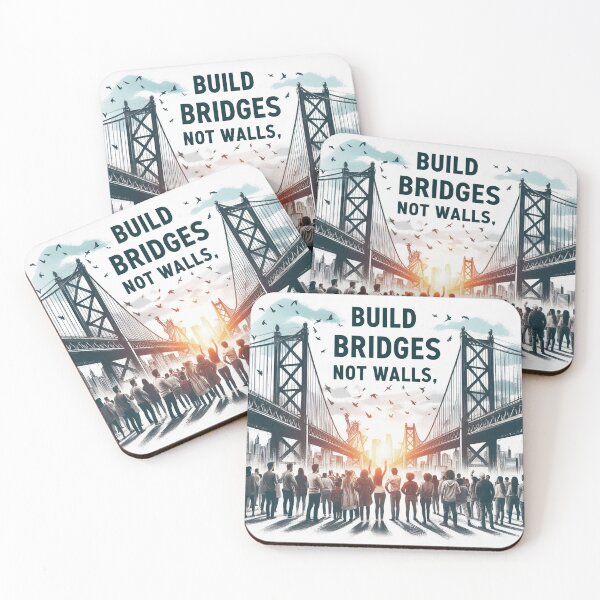 Item preview, Build Bridges, Not Walls designed and sold by MahmodArt.