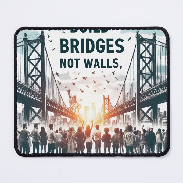 Item preview, Build Bridges, Not Walls designed and sold by MahmodArt.