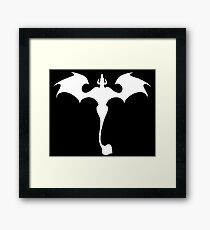 Dragon in flight - w Framed Print