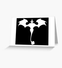 Dragon in flight - w Greeting Card
