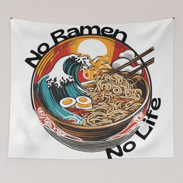 Item preview, No Ramen No Life Noodles Lover designed and sold by CyberArtistOne.