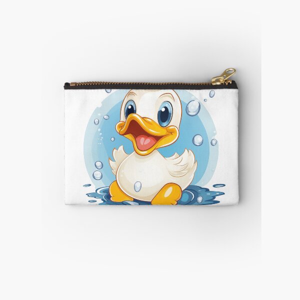 Item preview, White happy smiling duckling designed and sold by GoodThings66.