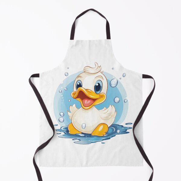 Item preview, White happy smiling duckling designed and sold by GoodThings66.