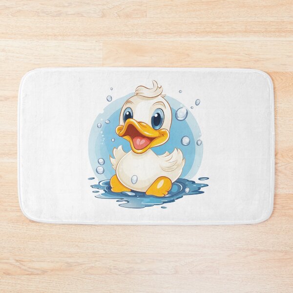 Item preview, White happy smiling duckling designed and sold by GoodThings66.
